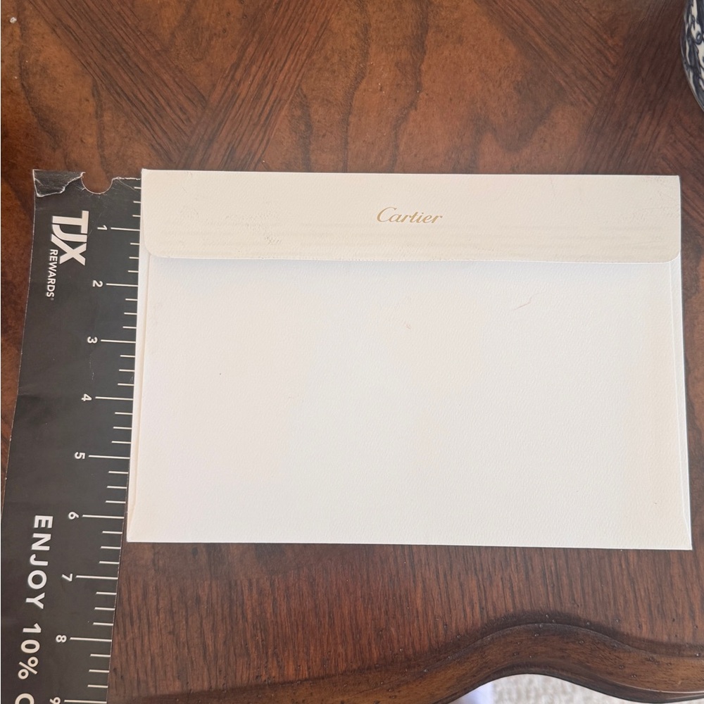 Cartier Elegant Cream Envelope